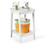 Table de bout en bois massif avec rangement Appiah-1380641219