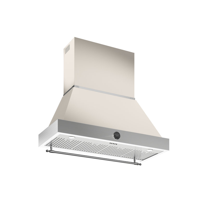 Bertazzoni 48" Canopy Hood (Canopy Only), 54" H x 36" W x 19.68" D, Ivory