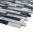 Diamond 11.82 in. x 11.82 in. Interlocking Glossy Glass Mosaic Tile-49804407