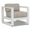 Chaise longue d'extérieur en aluminium Camela avec coussins Sunbrella-98127450