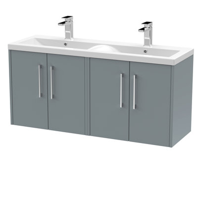 Juno Double Vanity with Integrated Basin