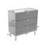 Commode haute et commode à 3 tiroirs haute brillance 32 po-994434600