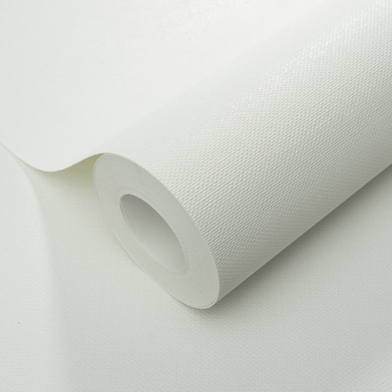 Papier peint texturé Echo Jute, White