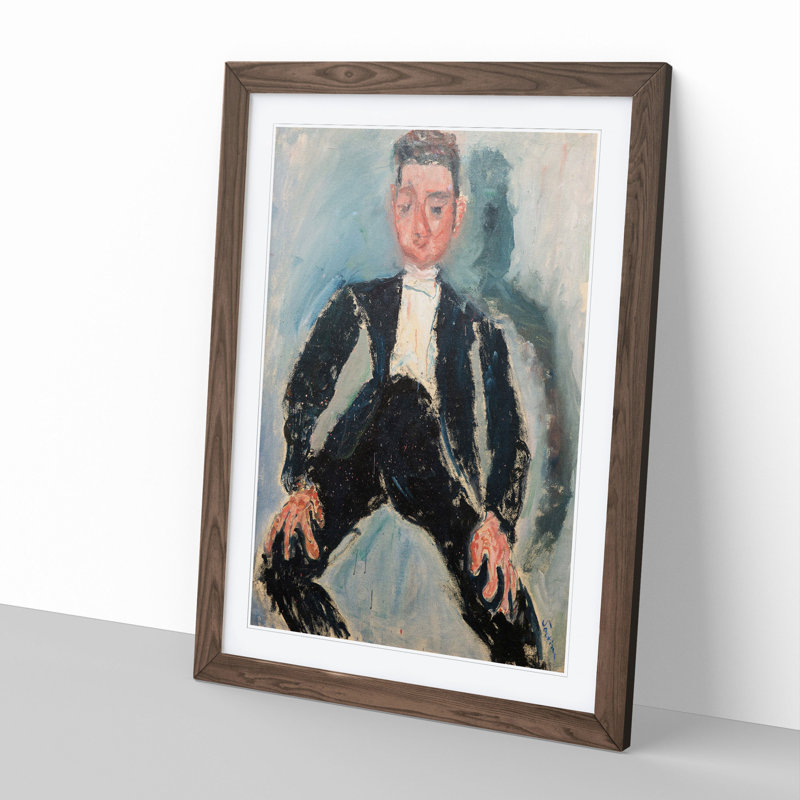 Garon Dhonneur by Chaim Soutine - Framed Print, 65cm H x 48cm W x 2cm D, Walnut Framed