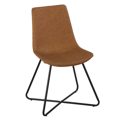 Chaise de salle à manger rembourrée en similicuir Lauzon (ensemble de 2)