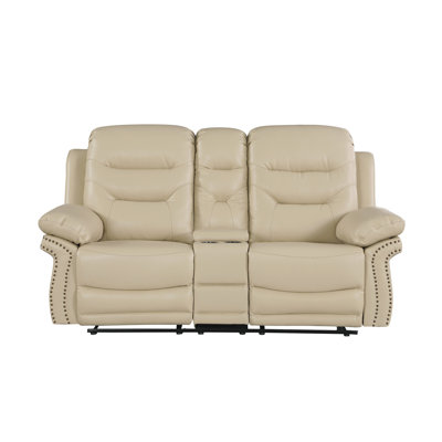 Causeuse inclinable en cuir Global
