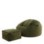 Kingston Velvet Bean Bag and Square Footstool-90562462