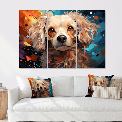 Poodle Pizzazz - ensemble de reproductions d'art mural chien