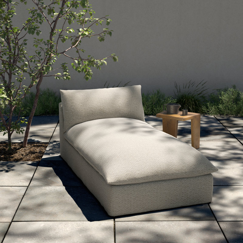 Grant Outdoor Chaise Lounge, Faye Sand
