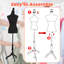 Mannequin Torso Manikin Dress Form 49-67 pouces à hauteur ajustable pour femme
