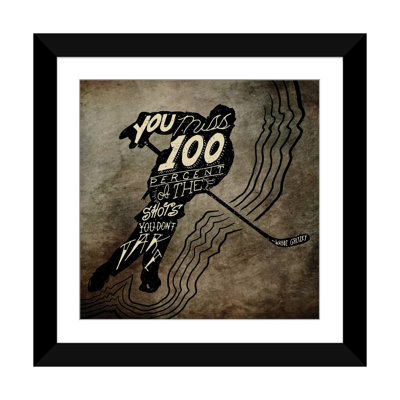 «100% of the Shots», impression sur toile