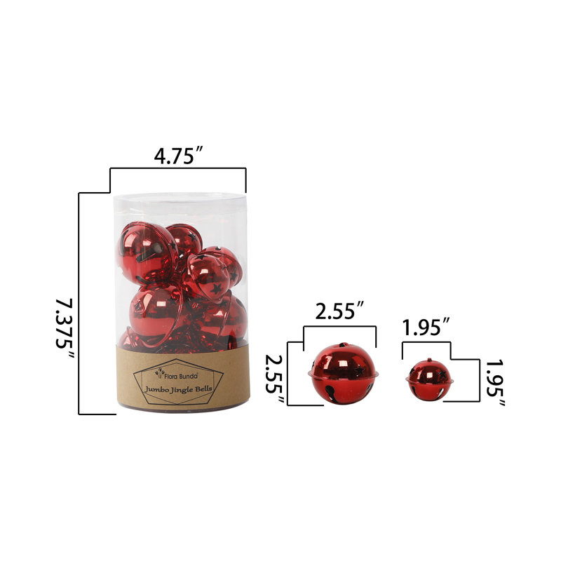 Ornement en forme de cloche, Rouge