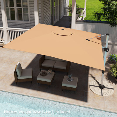 Parasol en porte-à-faux en aluminium 11 pi