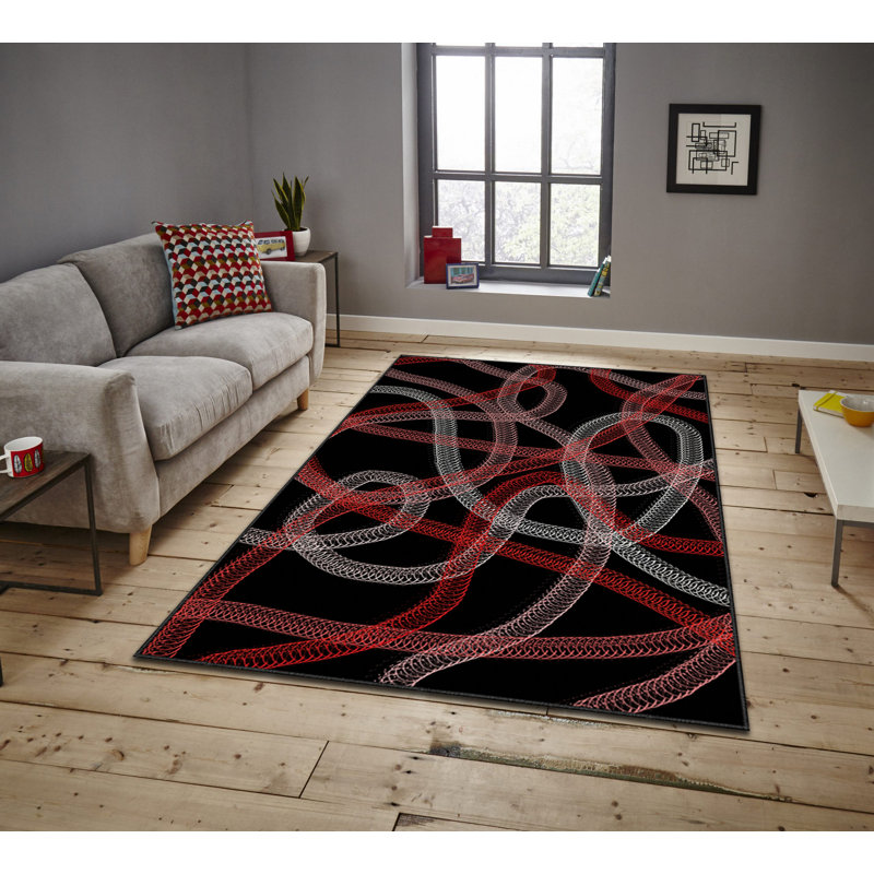 Luxurious Velvet Area Rug, 4.6 x 7.2 Feet | 100% Polyester, 740 g/m² | Non-Slip Felt Dot Underside, Machine Washable | Digital Print Design, Easy to Clean, Perfect for Living Room & Bedroom Décor
