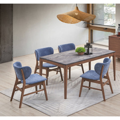Bevis Rectangular 63'' L x 35'' W Dining Set