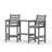 HDPE Tall Adirondack Chair Set with Removable Double Trays (Set of 2)-1872637313