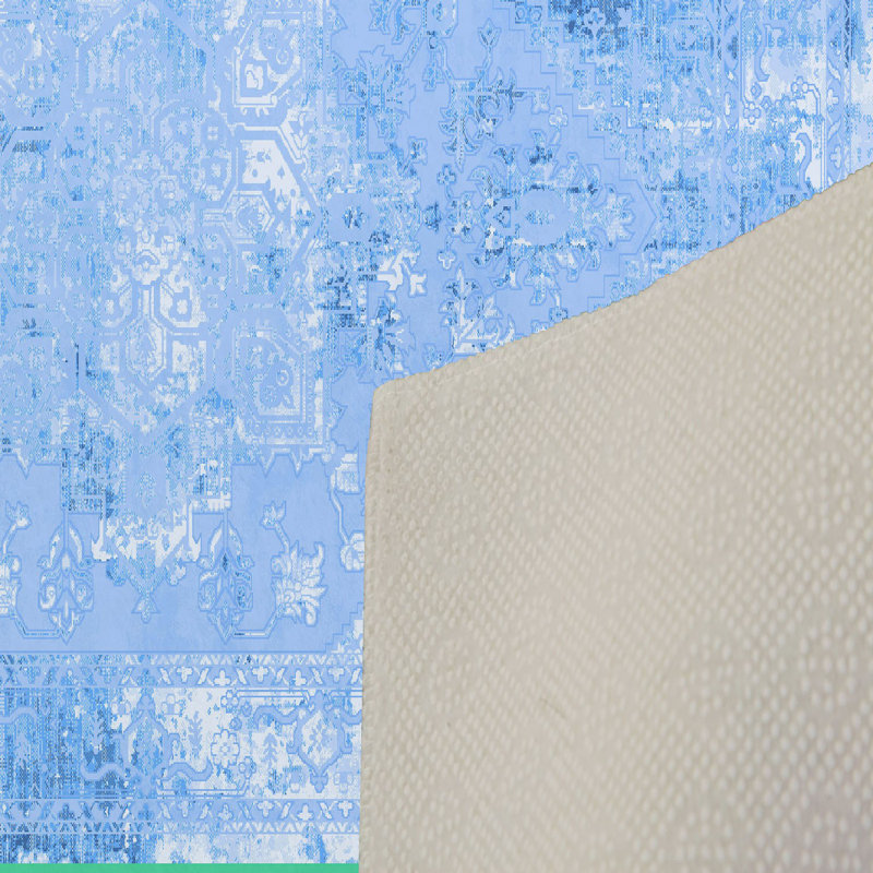 Stylish Hall Carpet (3.3 x 6.6 ft), 1% Polyester, .3 in Pile Height | Antibacterial, PVC Non-Slip Underside | 3D Digital Printing, Machine Washable | Perfect for Entryways & Living Spaces, Durable & Easy Care