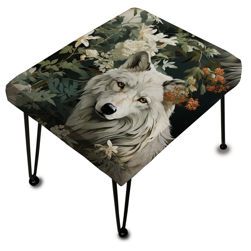Falu - Repose-pieds rectangulaire imprimé animal