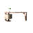 DeskMWEH&Size Curved Iron Executive Desk-107822029