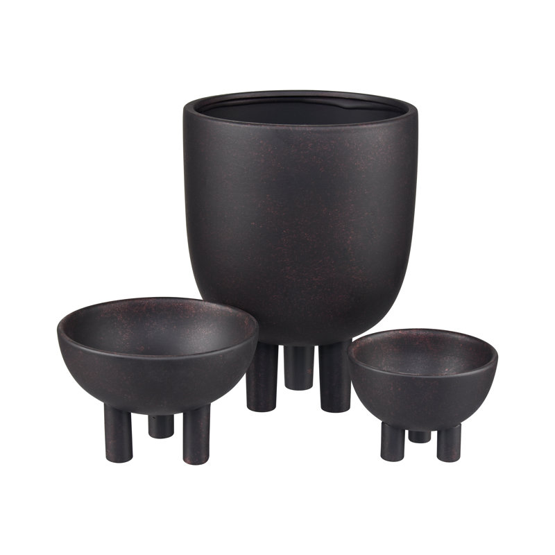 Vase Paetin, Noir, Couleur unie