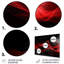 Abstrait contemplatif rouge et noir sur impression sur métal-1250528447