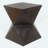 Concrete Side Table With Rustic Hand-Carved Texture And Unique Symmetric Form – Weather-Resistant Accent For Patio, Garden, Or Balcony-1326738298
