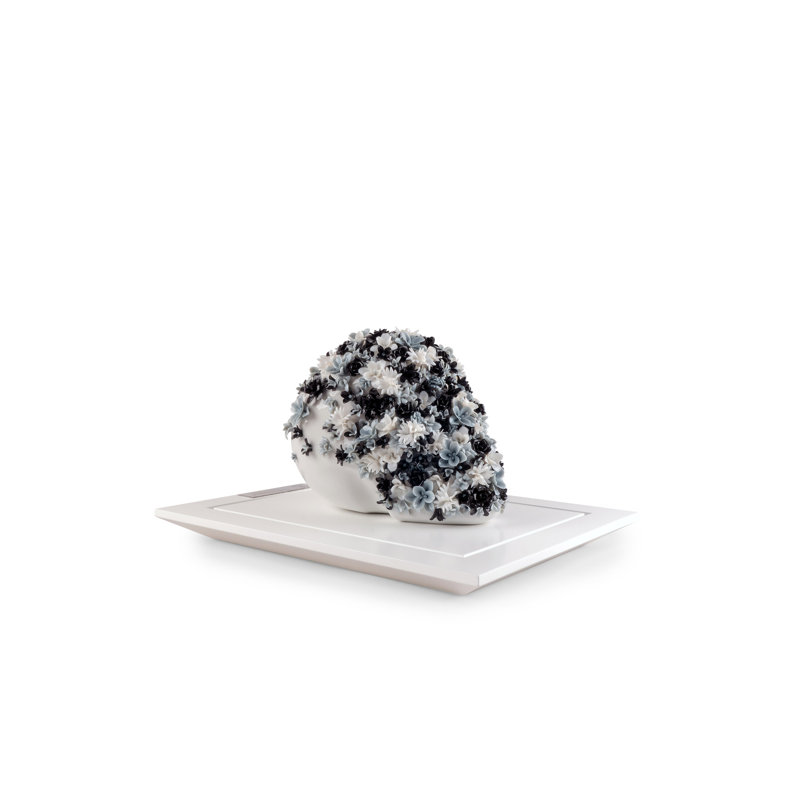 Life Is Flower Sculpture. Black&White. Limited Edition