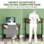 Adjustable Mobile Desks, Metal Build, Rustic Style, Home Office Solution