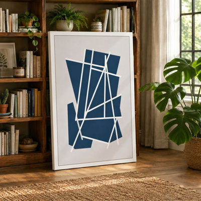 Fractured Geometry Geometric - Wrapped Canvas