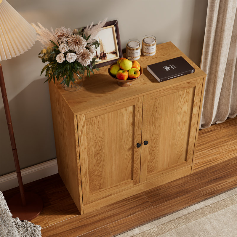 32''H Accent Cabinet With Doors, Wooden