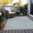 Machine Washable Indoor/Outdoor Claudian ACN1239 Teal Rug-103718827