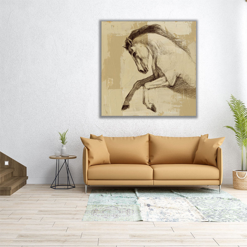 «Majestic Horse II», reproduction d'art sur toile, H 12 po x l 12 po