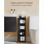 Bathroom Storage Cabinet, Slim Bathroom Floor Cabinets with Door and Adjustable Shelf, Freestanding Corner Storage Unit, Narrow Toilet Paper Cabinet for Small Spaces-622657498