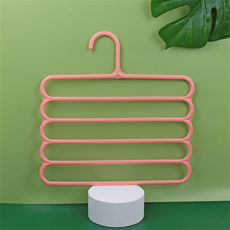 Cintre multifonctionnel à 5 couches pour cintres, Rose