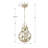 Barjesh 3 - Light Steel Dimmable Chandelier