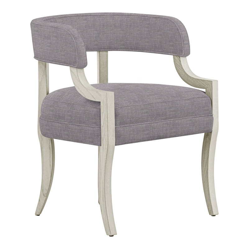 Thom Filicia Home Otisco Upholstered Back Arm Chair, Wrenn, Nomad Slate Crypton® Chenille