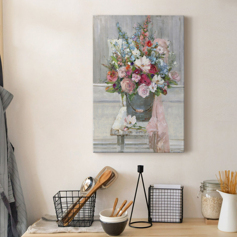 S'asseoir pour un sort - peinture sur toile tendue, H 48 po x l 32 po x P 1 po