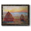 «Grainstacks At Giverny, Sunset, 1889», reproduction encadrée sur toile par J Paul-1010845668-1010845670