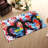 Non-Woven Soft Print Rug with Intricate Floral Design in Subtle Tones Perfect for Adding an Elegant Touch to Any Room in Your Home-114329577
