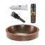 Premier Copper Products BSP5_VO18SKDB-P Bathroom Sink And Drain Package