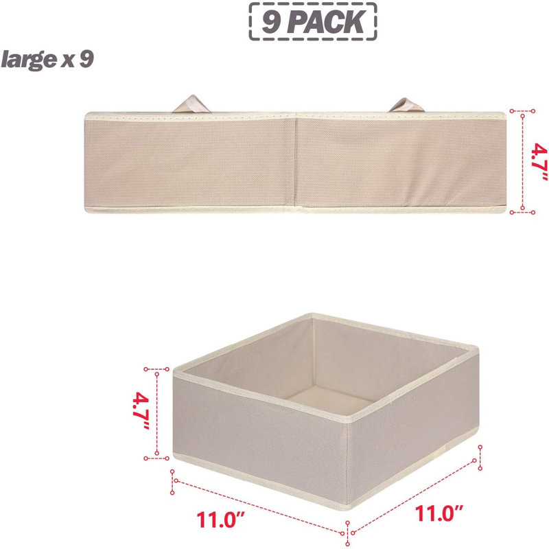 Bac de rangement en tissu Rebrilliant