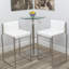 Tabouret de bar empilable en acier inoxydable brossé 26 po Shumpert-917196540
