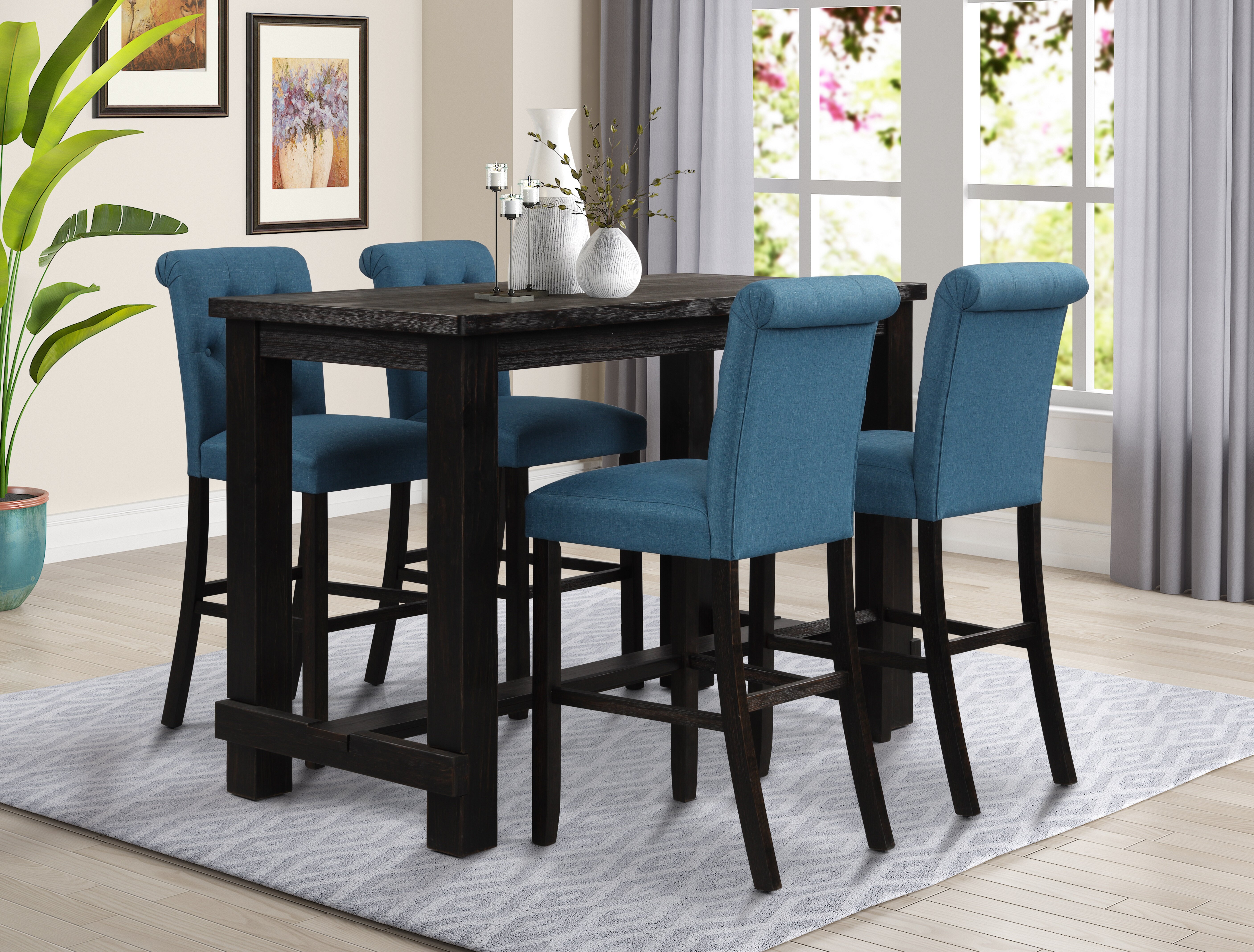 Bar height dining set best sale for 4