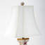 Lampe de table en porcelaine peinte à la main Spring Blossom avec base en bois doré