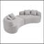 Canapé modulaire en velours avec coussins et coussin