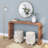 Arcata 56" Waterfall Wood Console Table-109744284
