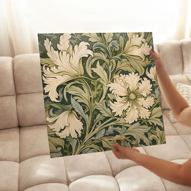 «Botanical William Morris», reproduction d'art non encadrée, H 28 po x l 28 po