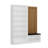 Modern Hall Stand with Storage, White, 70.9 x 82.7 x 13.8 inches | 100% Melamine Coated Particle Board, Thickness: 0.7 inches | Stylish & Functional Entryway Furniture, Perfect for Organizing Shoes & Accessories