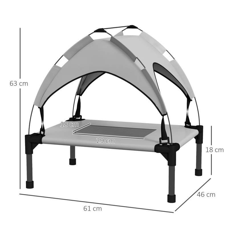 Pet Bed, Grey, 61" W x 46" D x 63" H