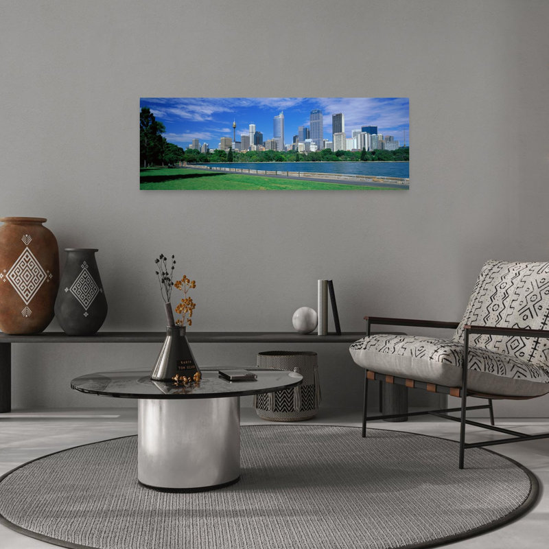 Sydney Australia 1 Piece Wrapped Canvas Panoramic Wall Art, 30.48 cm H x 91.44 cm W